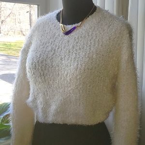 Cozy Fluffy Cropped Sweater